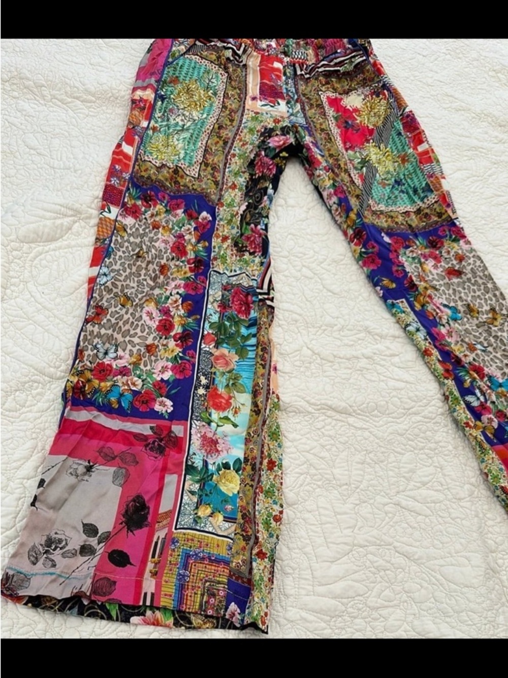 Johnny Was Almafi Silk Pants - Picture 2 of 4